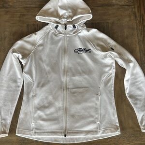 Melanzana White Women's Zip-Up Hoodie